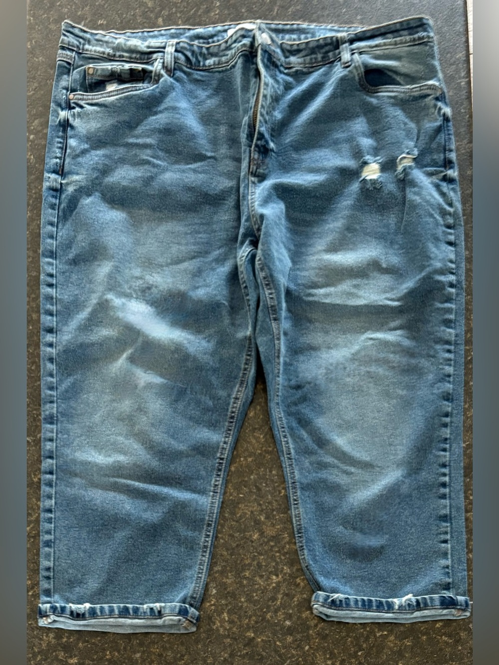 Women's Ankle-Length Cropped Jeans - Blue